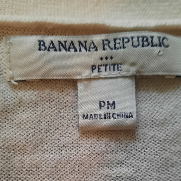 Banana Republic Cream and Black Cardigan Sweater - Picture 9 of 9